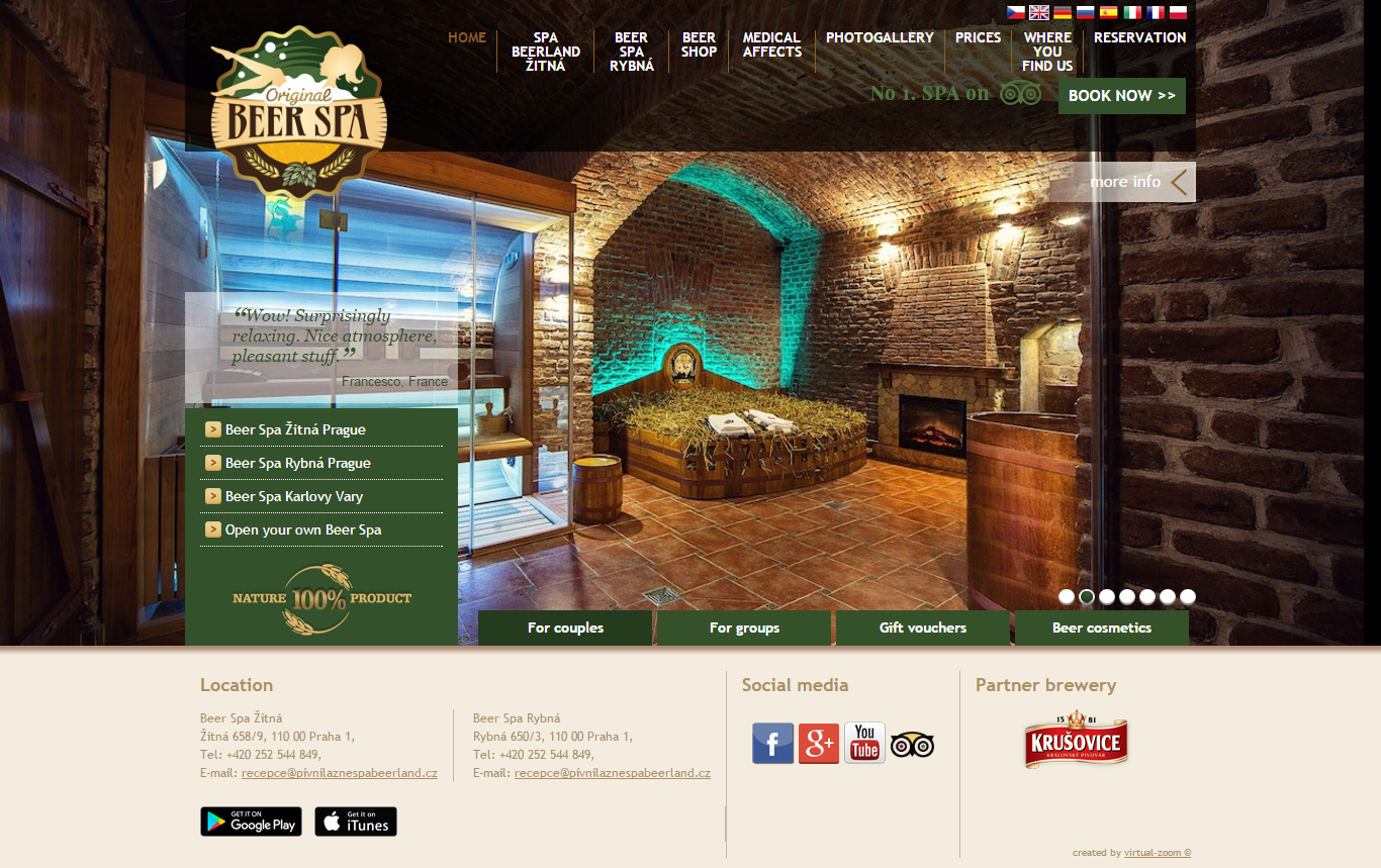 Thiết kế Web spa thẩm mỹ viện beerspa.com